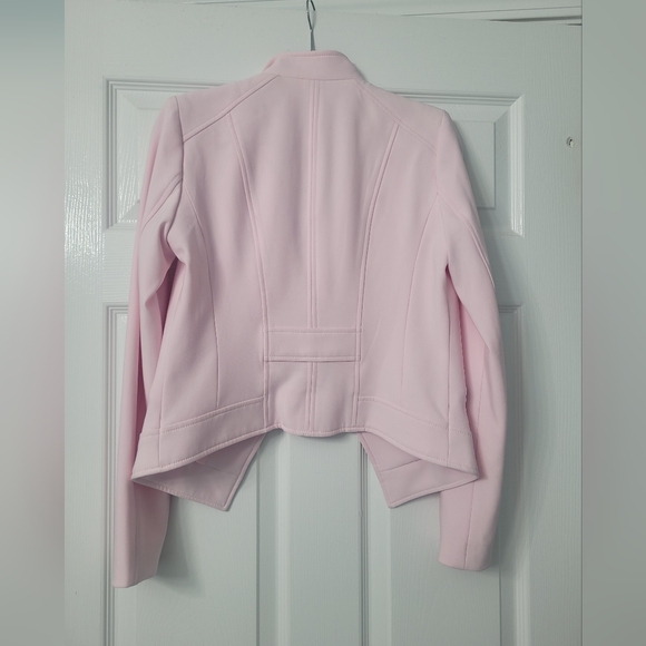 Women's Light Pink Moto Jacket - Picture 5 of 8